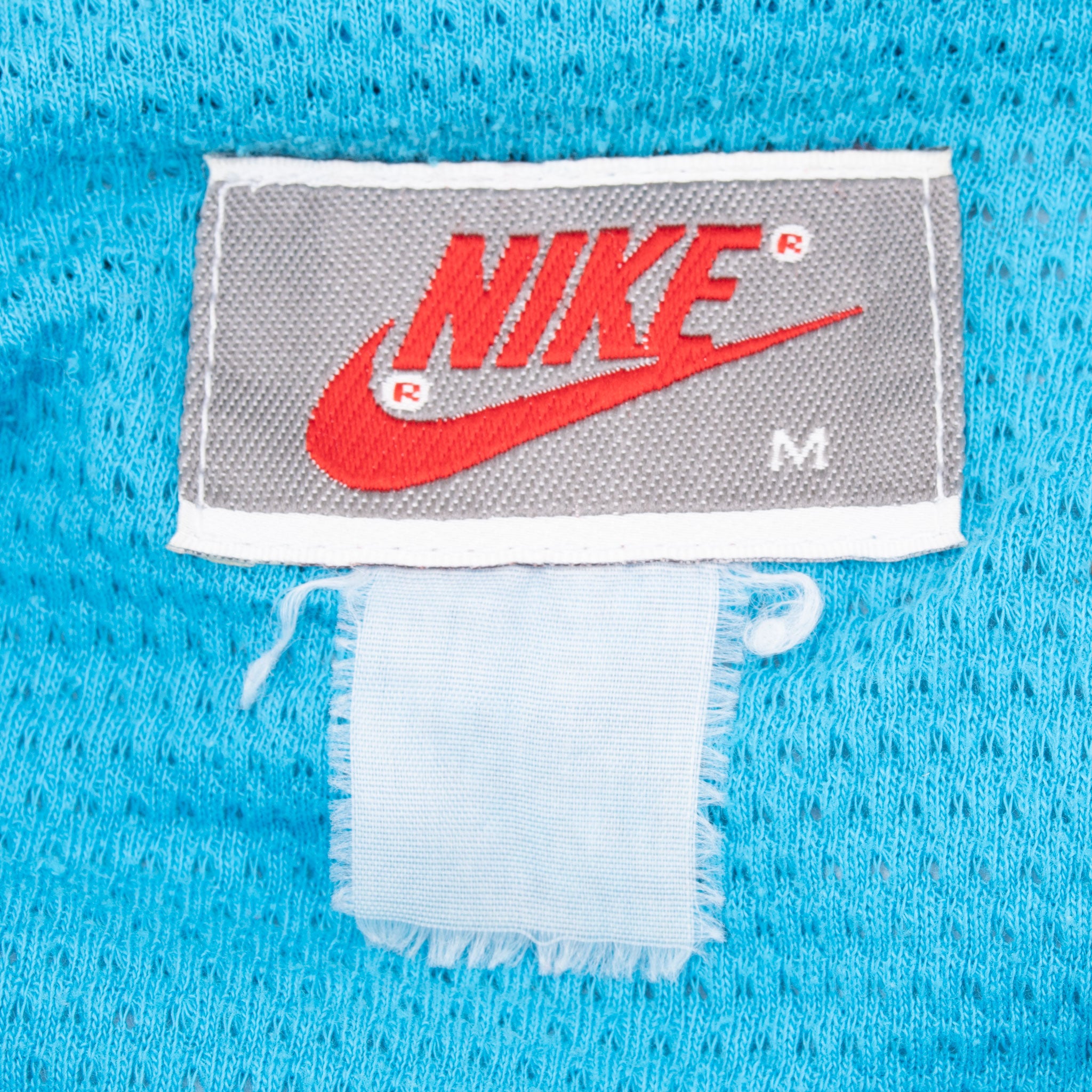 Vintage Nike Blue Windbreaker Hooded Jacket Late 1980S Size Medium
