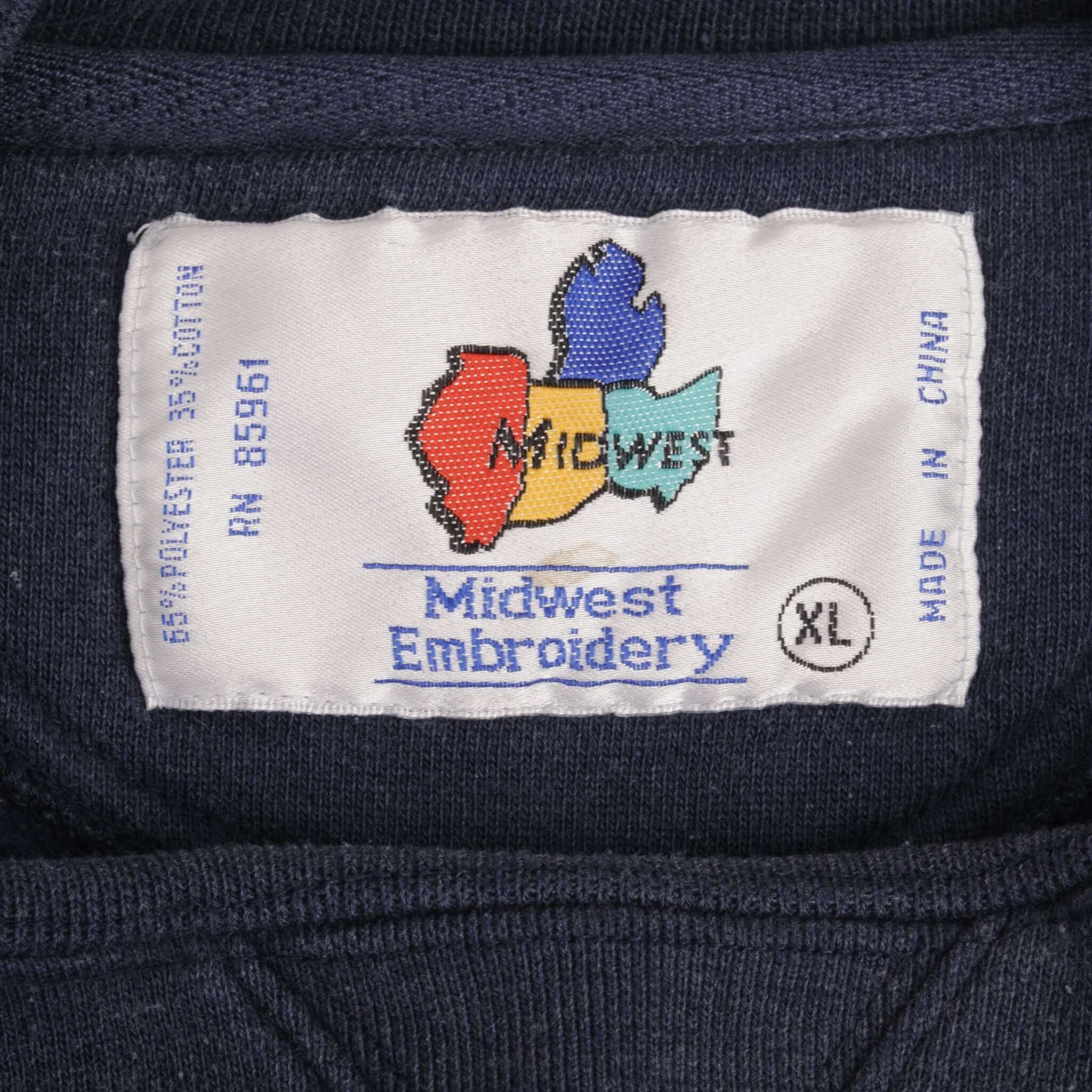 Vintage Ucla Embroidered Blue Sweatshirt 1990S Size Xl. University Of California Los Angeles