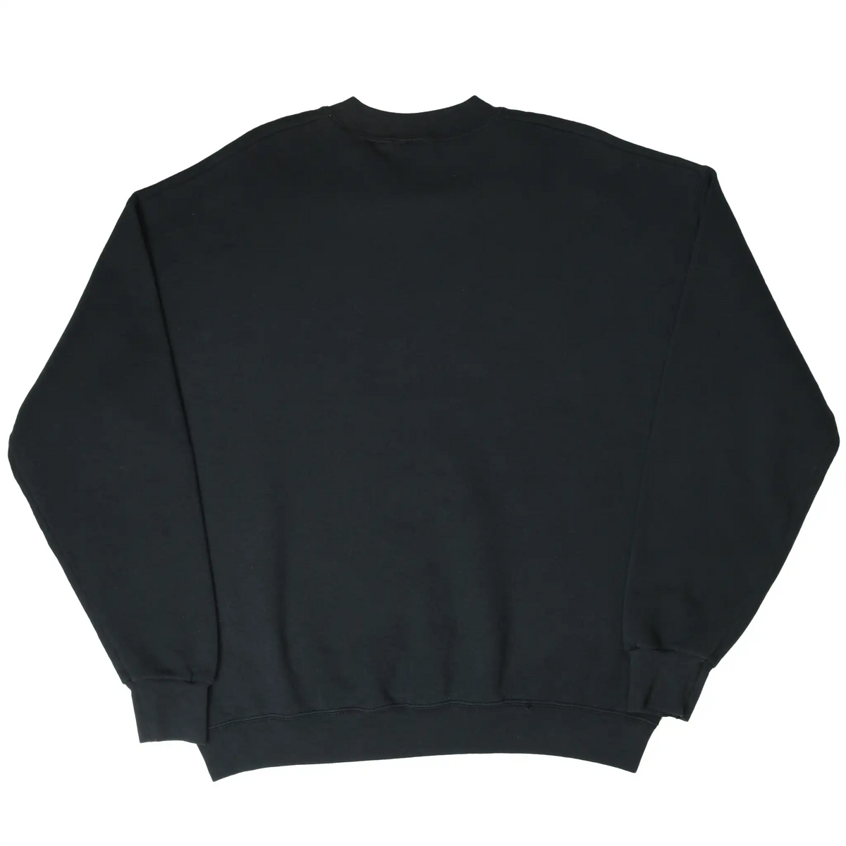 Back of black Looney Tunes crewneck sweatshirt with no graphic