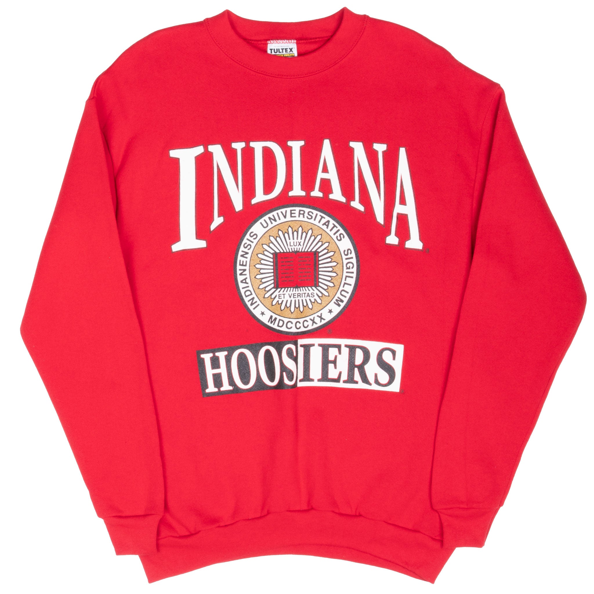 Vintage Ncaa Indiana Hoosiers Sweatshirt 1990S Size Medium Made In Usa