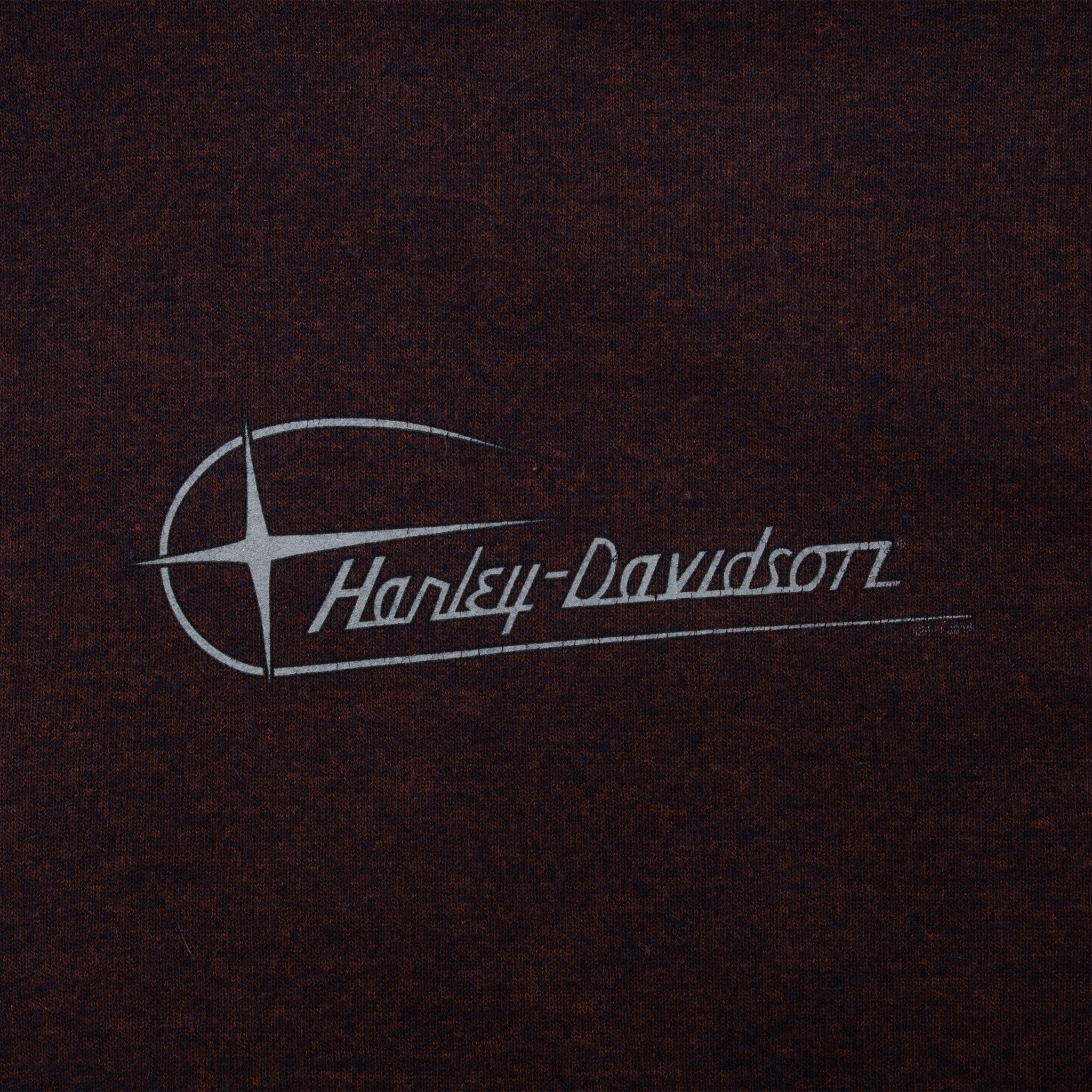 Vintage Harley Davidson Urbana Illinois Brown Quarter Zip Sweater 2000S Size 2XL