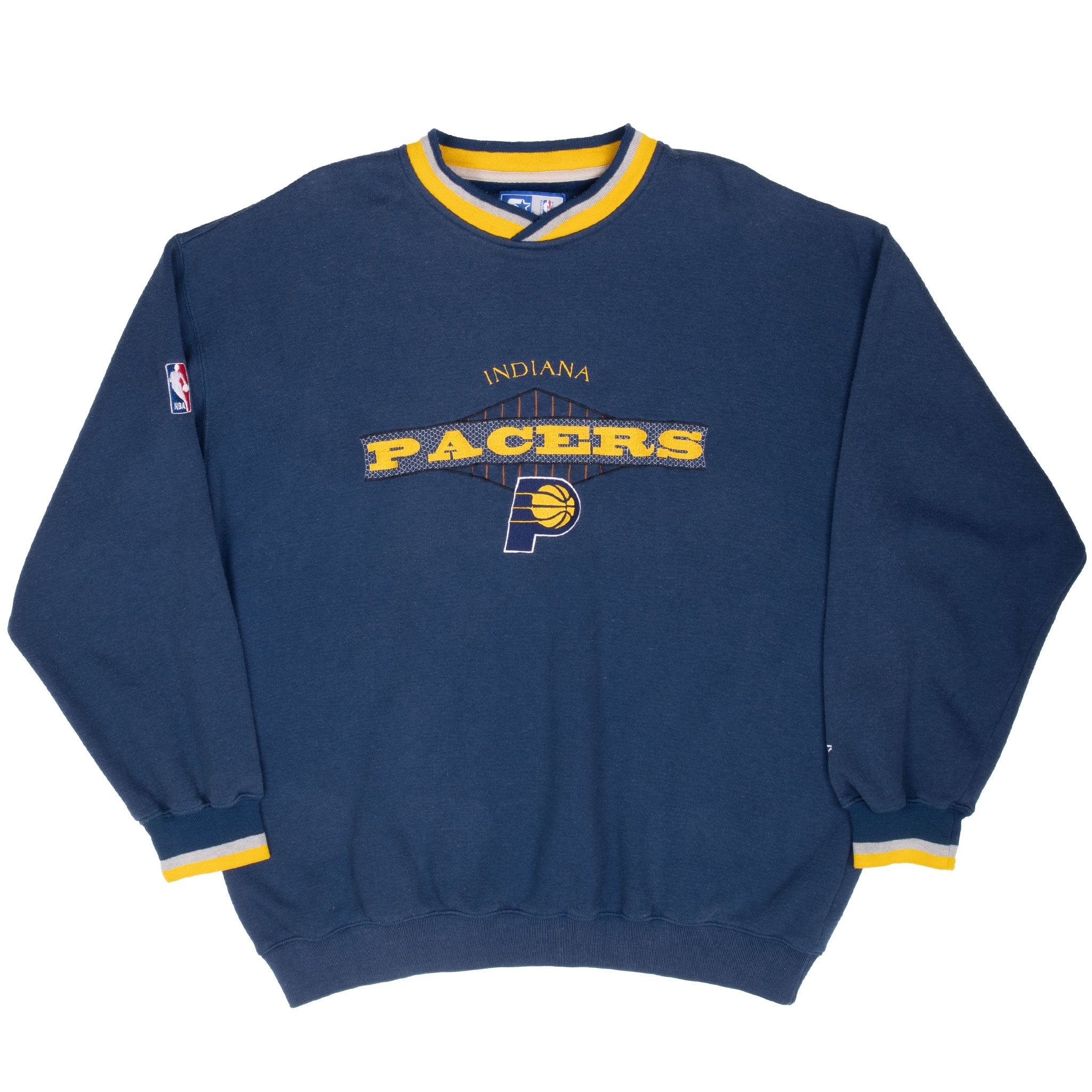 Vintage Nba Indianas Pacers Embroidered Sweatshirt Size XL