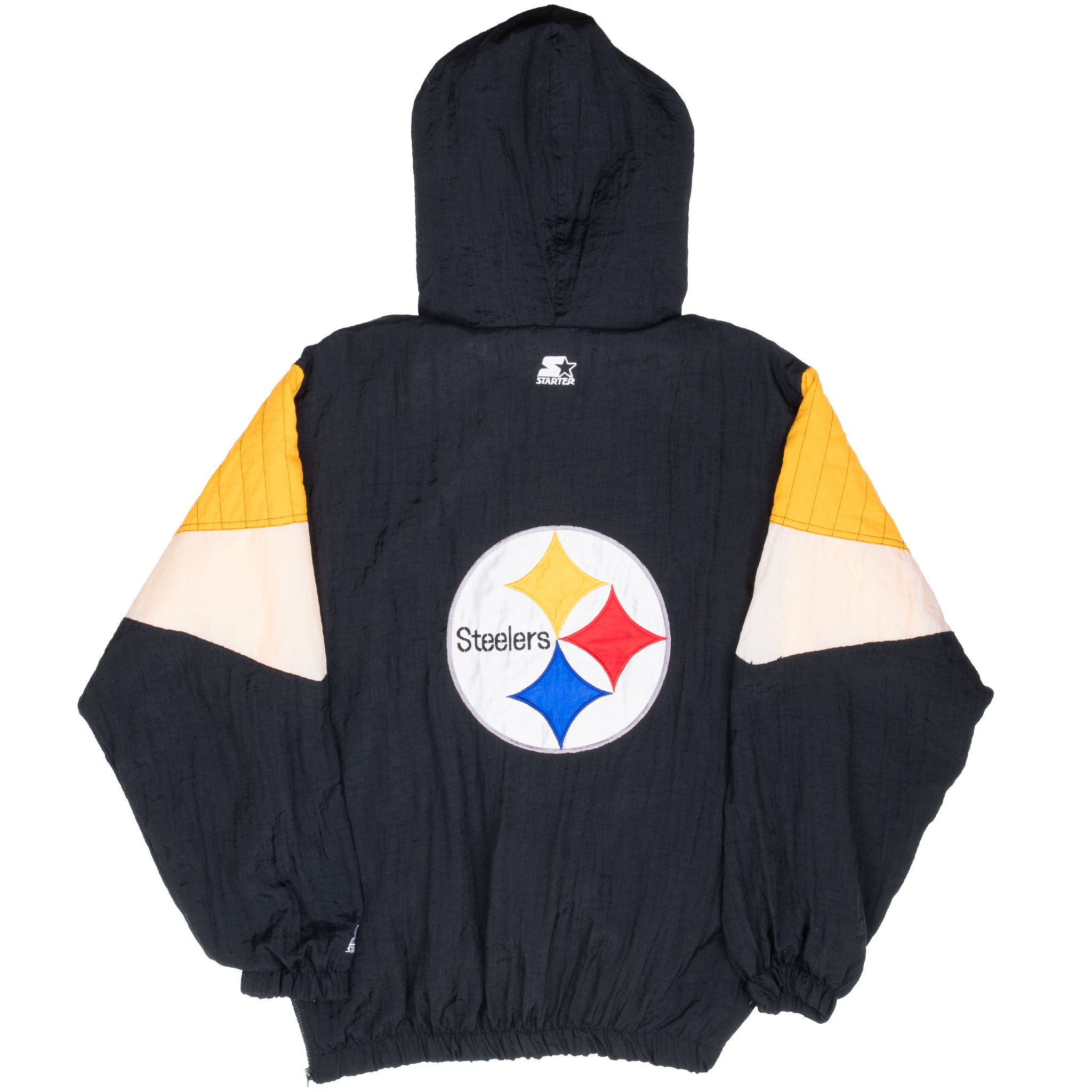 Vintage Nfl Pittsburgh Steelers Pullover Starter Windbreaker Jacket 1990S Size XL