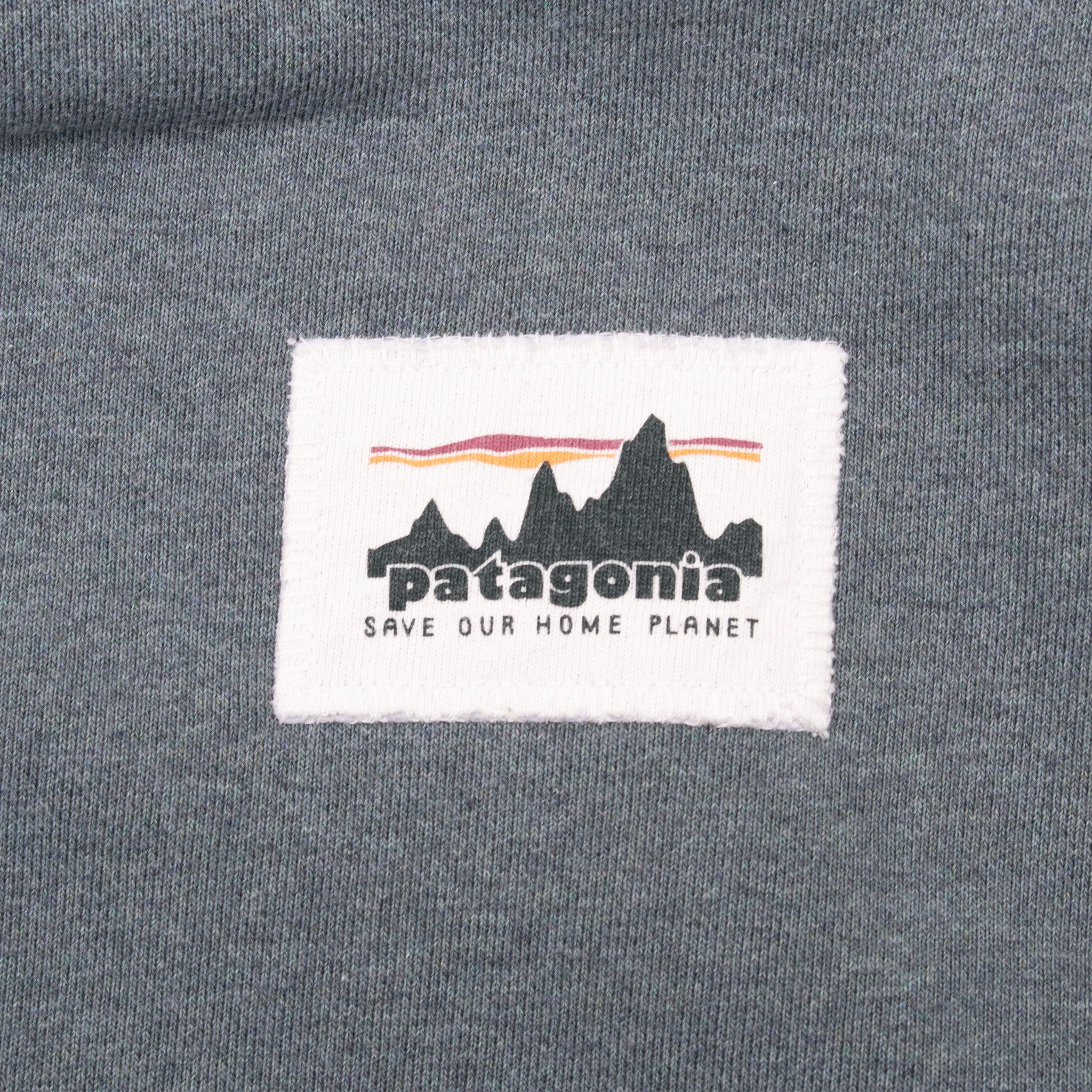 Patagonia Save Our Home Planet dark Grey Hoodie Sweatshirt Size Medium