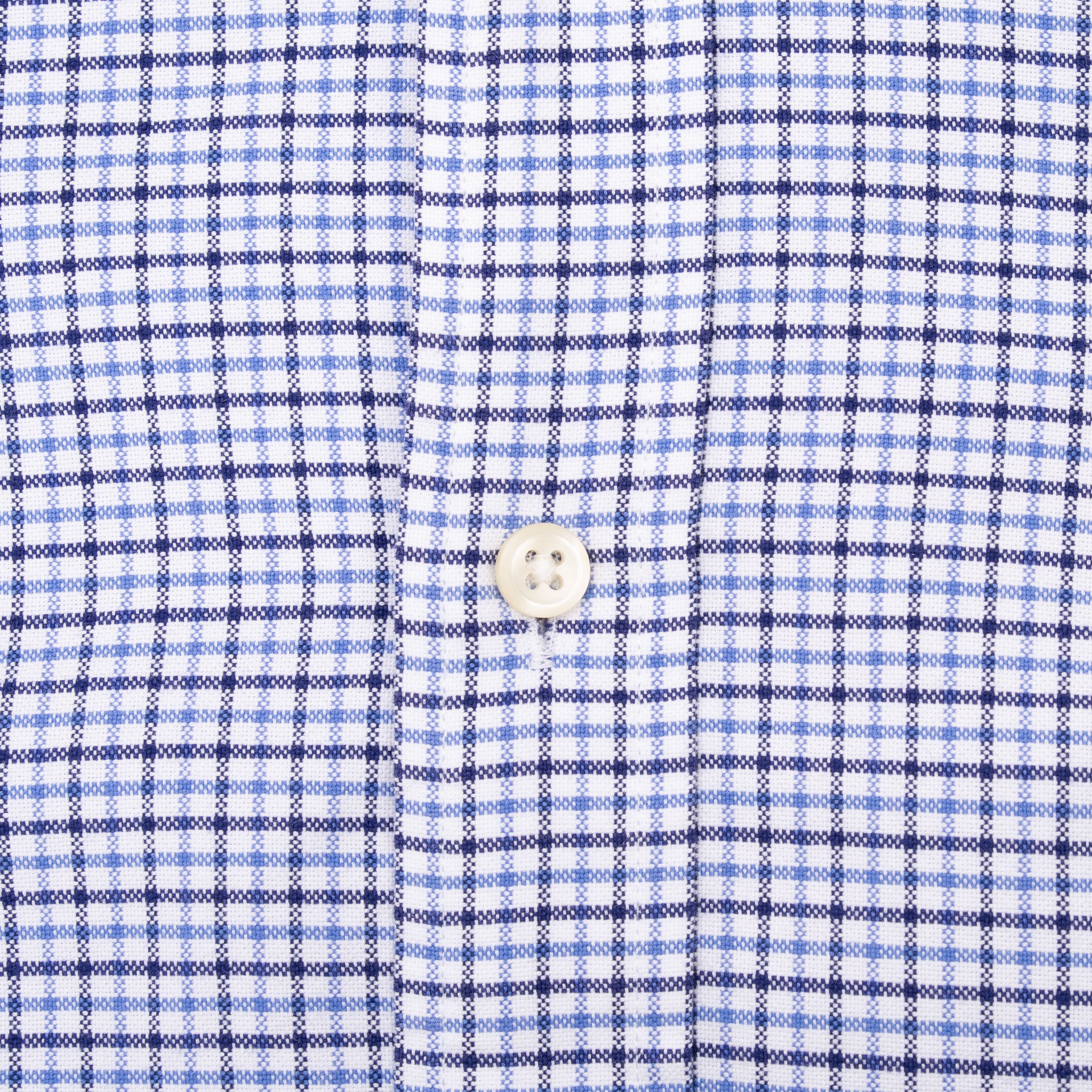 Vintage Ralph Lauren Blue White Plaid Checker Shirt Size Medium