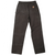 Back of dark brown Carhartt carpenter pants with patch pockets, utility pockets, and logo patch