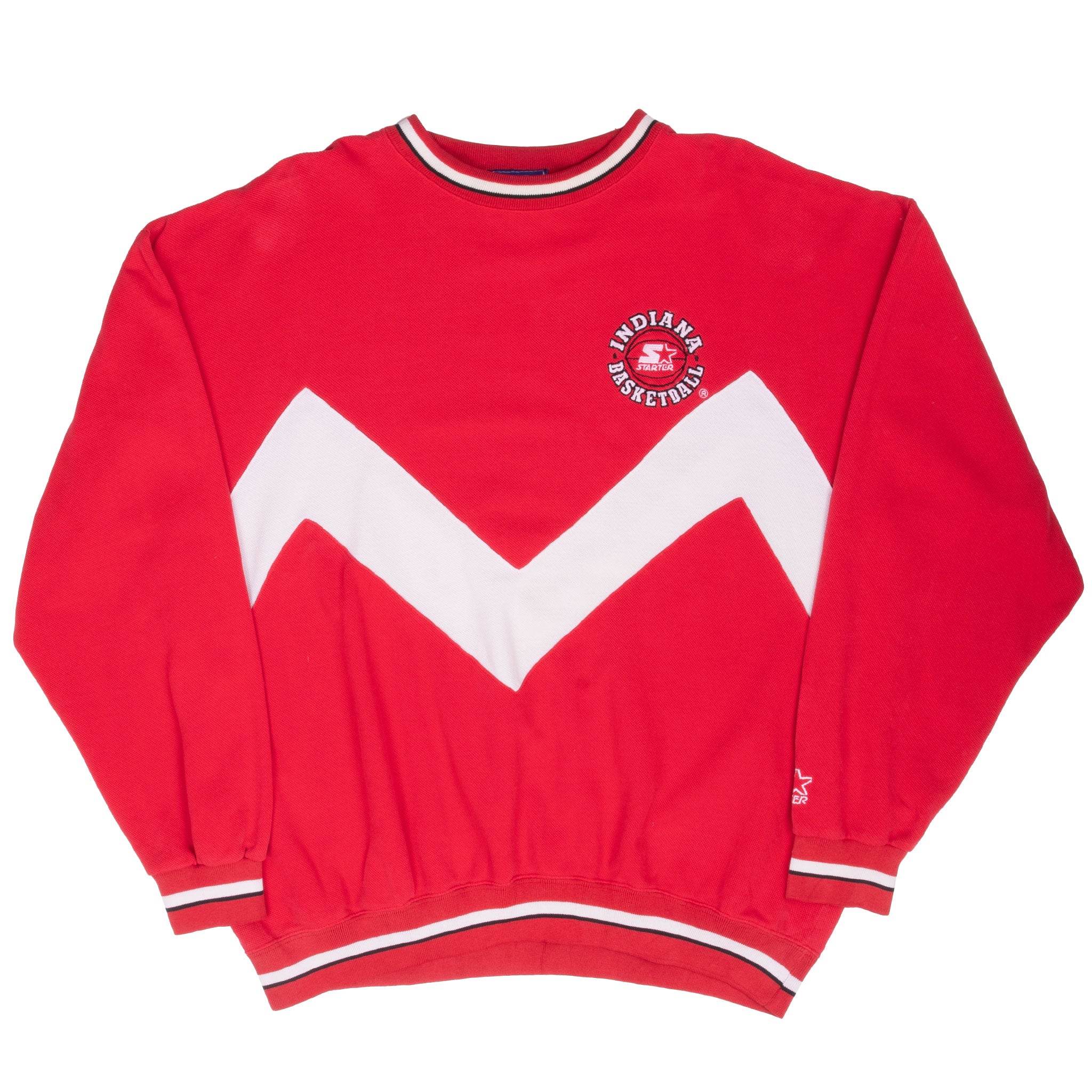 Vintage Ncaa Indiana Basketball Embroidered Starter Sweatshirt Size XL