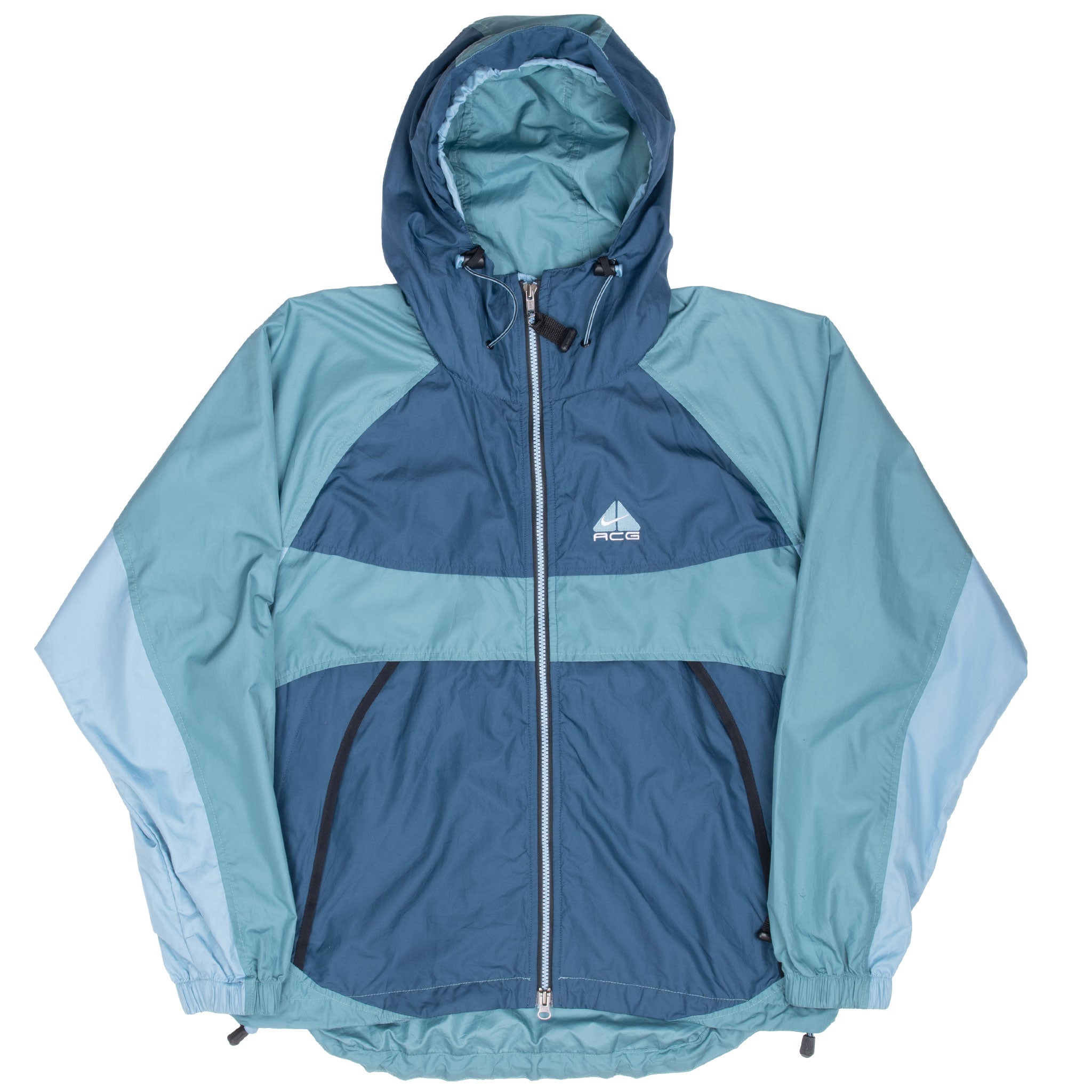 Vintage Nike Acg Blue Windbreaker Jacket 1990S Size Small
