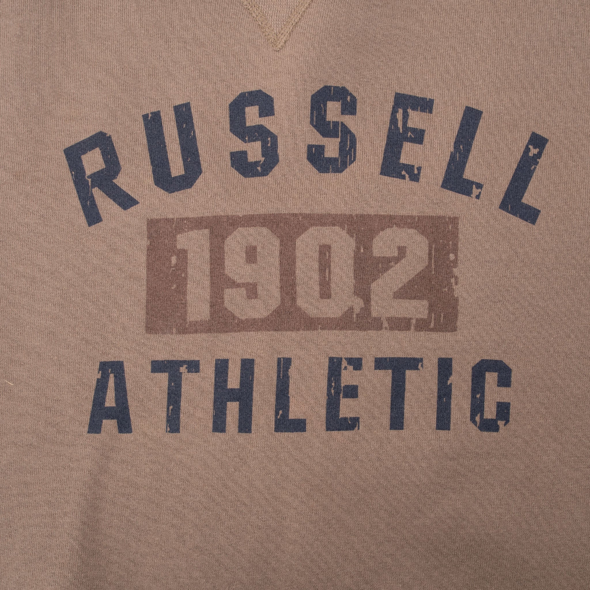 Vintage Russell Athletic Brown Sweatshirt 1990S Size Large
