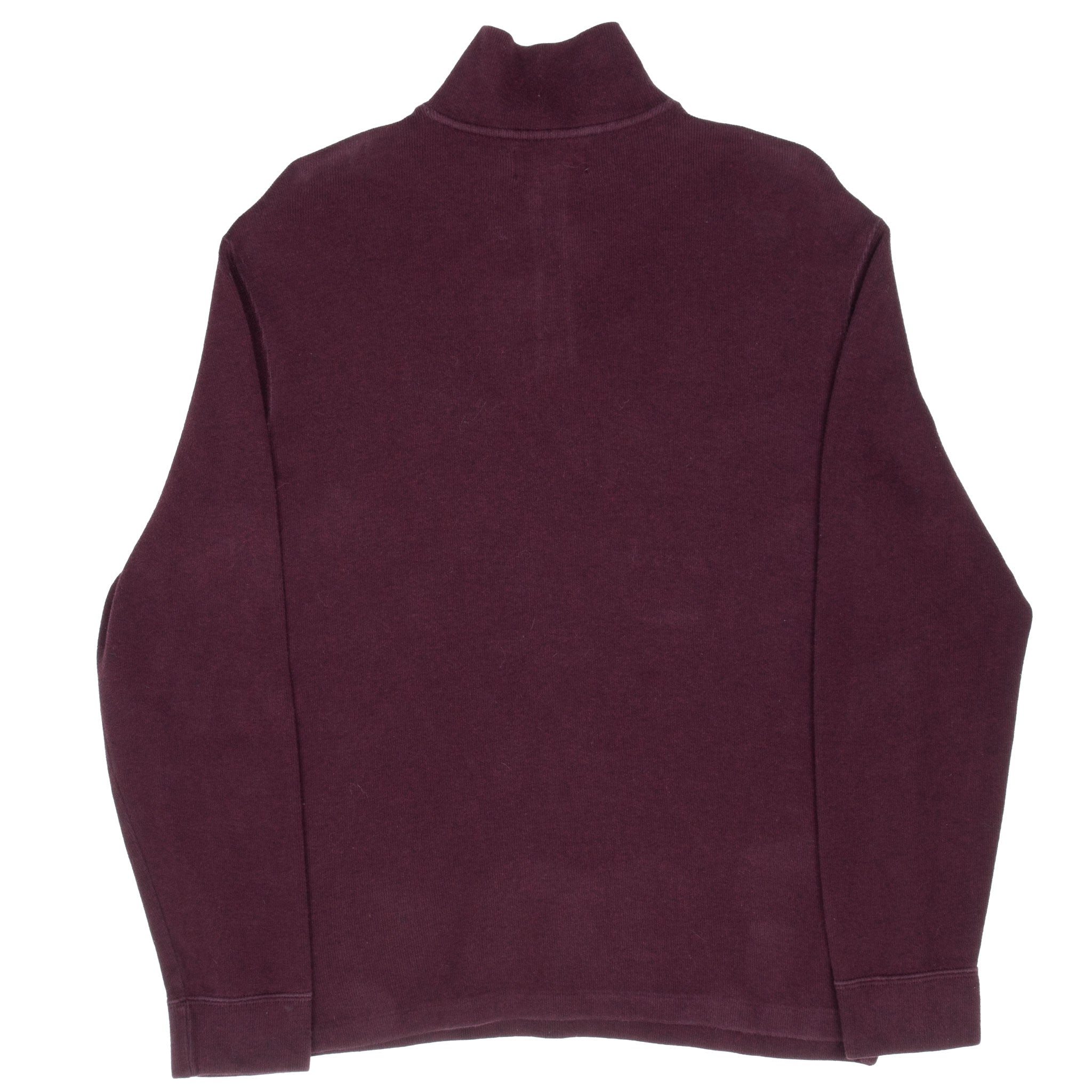 Vintage Polo Ralph Lauren Burgundy Quarter 1/4 Zip Sweater 1990S Size Large