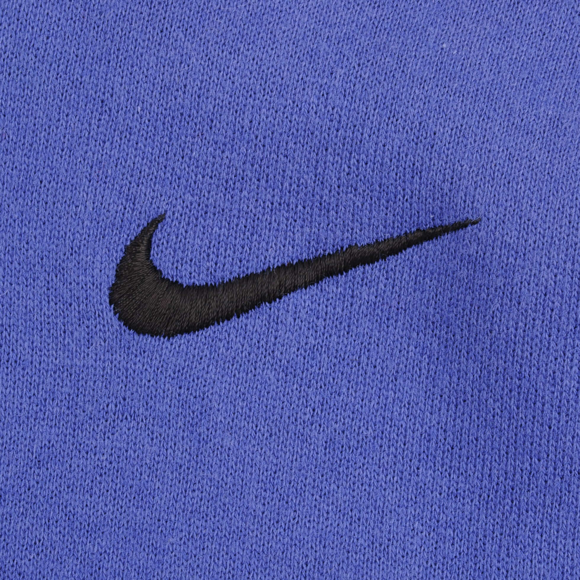 Vintage Nike Classic Swoosh Blue Hoodie Sweatshirt 1990S Size Medium Made In USA