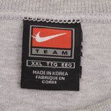 Vintage Nike Spellout Swoosh Gray Crewneck Sweatshirt 1990S Size 2XL