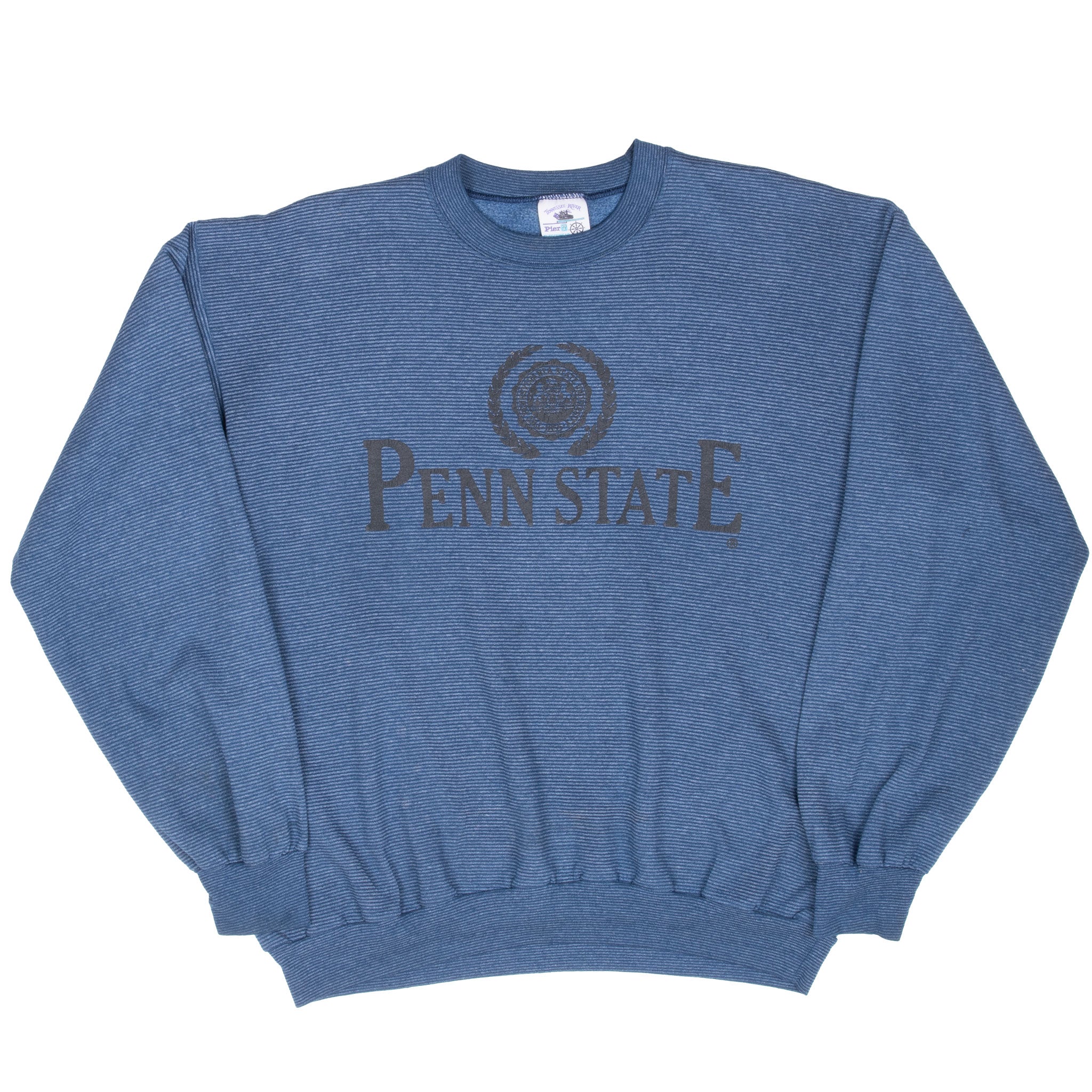Vintage Penn State University Striped Sweatshirt Size XL 1990S Made In Usa