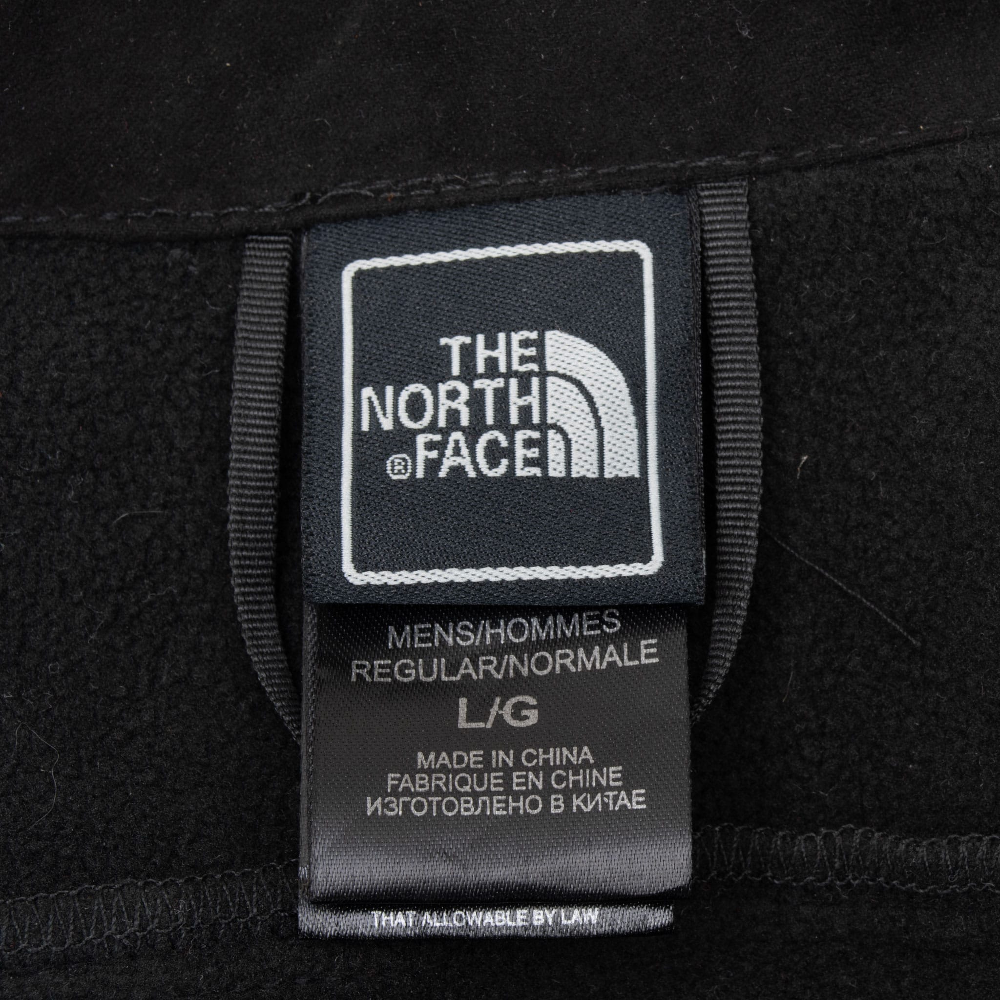 Vintage The North Face Windwall Black Fleece Jacket Size Large