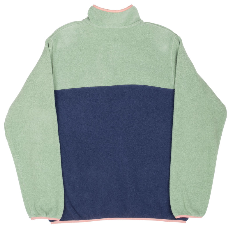 Vintage Patagonia Synchilla Snap T Sage Green And Blue Fleece Pullover Size Large