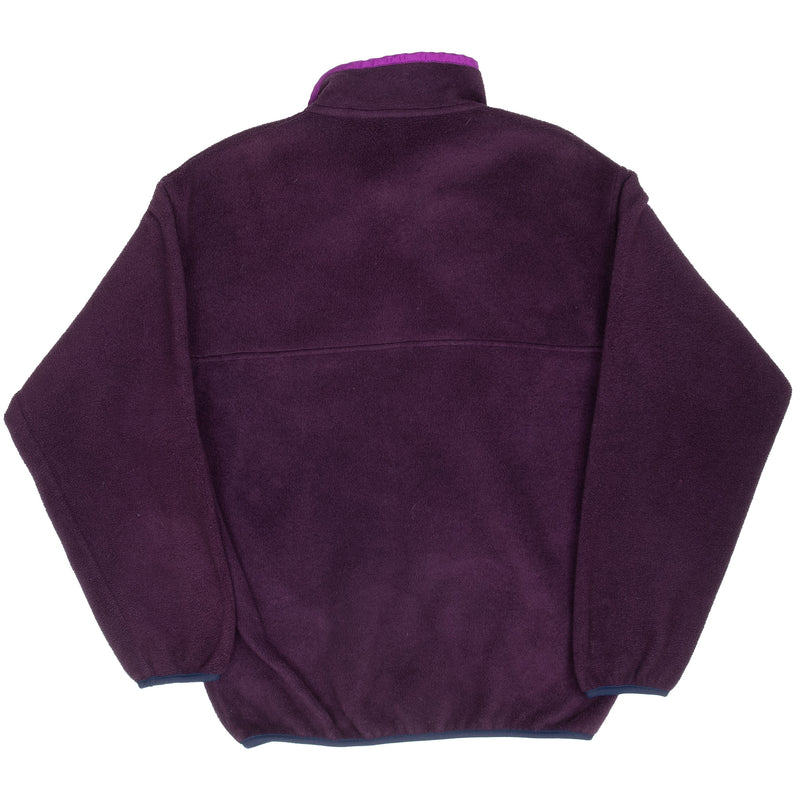 Vintage Patagonia 1990S Snap T Purple Fleece Pullover Size XS Made In Usa