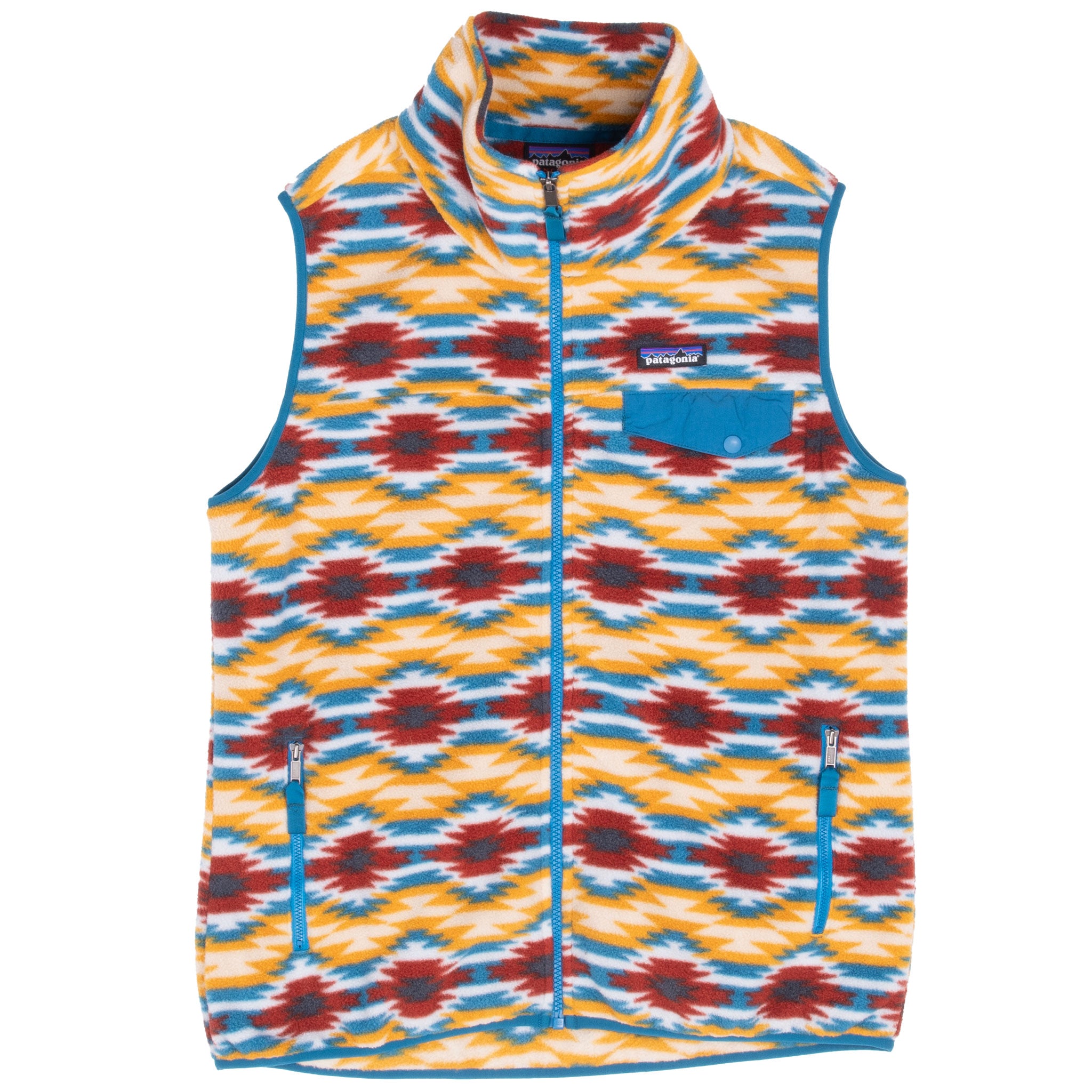 Vintage Patagonia Synchilla Aztek Fleece Vest Jacket 2000S Size Large Women
