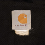 Vintage Carhartt Heavyweight Full Zip Black Hoodie Sweatshirt Size 2XL