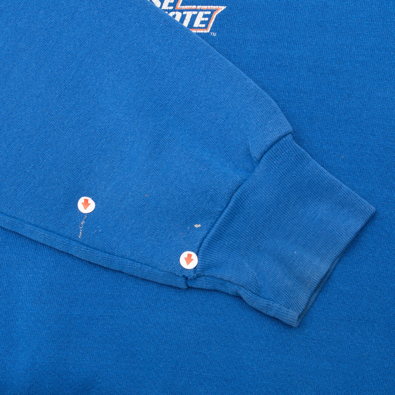 VINTAGE NCAA BOISE STATE BRONCOS BLUE SWEATSHIRT 1990S LARGE