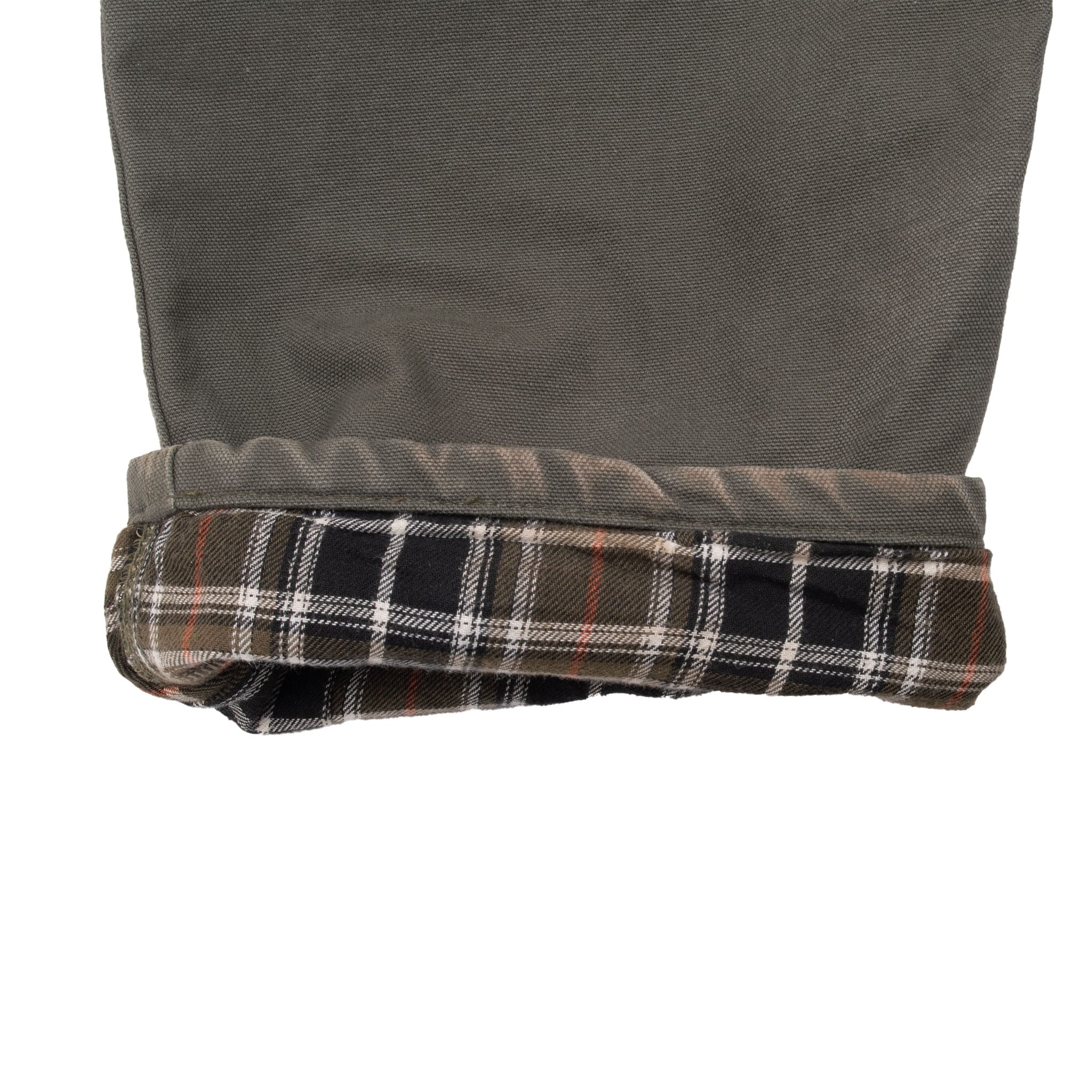 Vintage Carhartt Carpenter Flannel Lined Green Pants Size 34X34