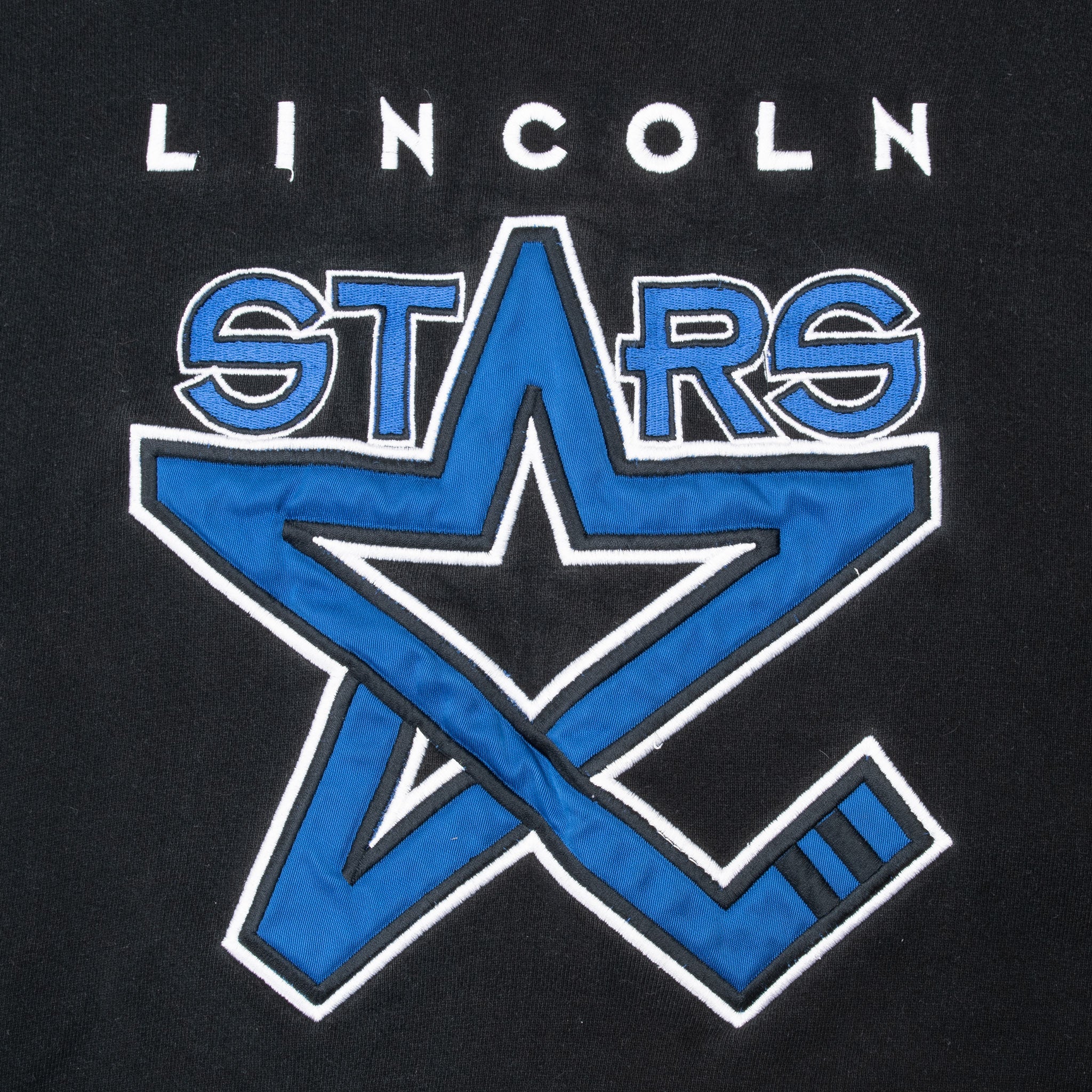 Vintage Ncaa Lincoln Stars Embroidered Sweatshirt 1990S Size 2XL Made In Usa