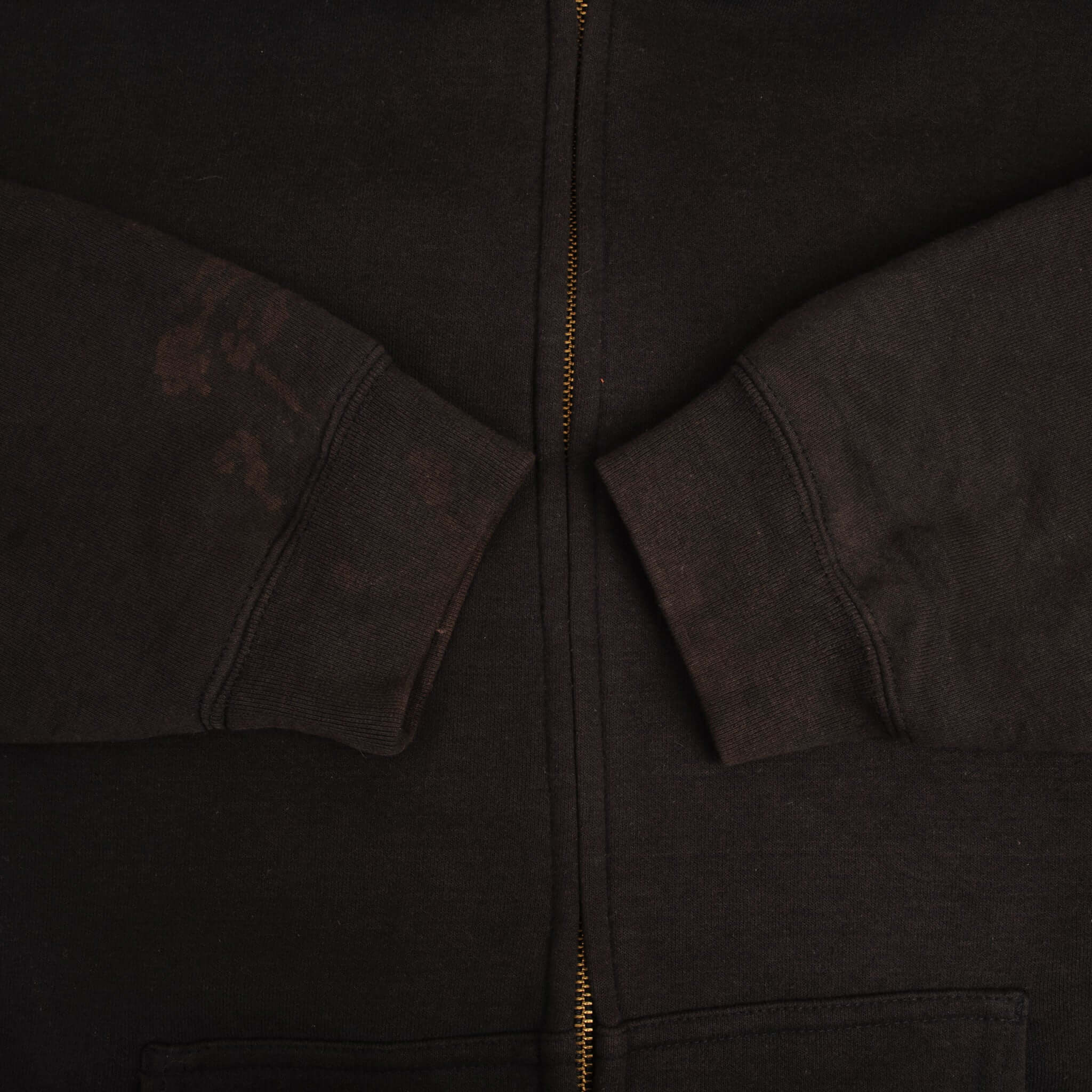 Vintage Carhartt Heavyweight Full Zip Black Hoodie Sweatshirt Size 2XL