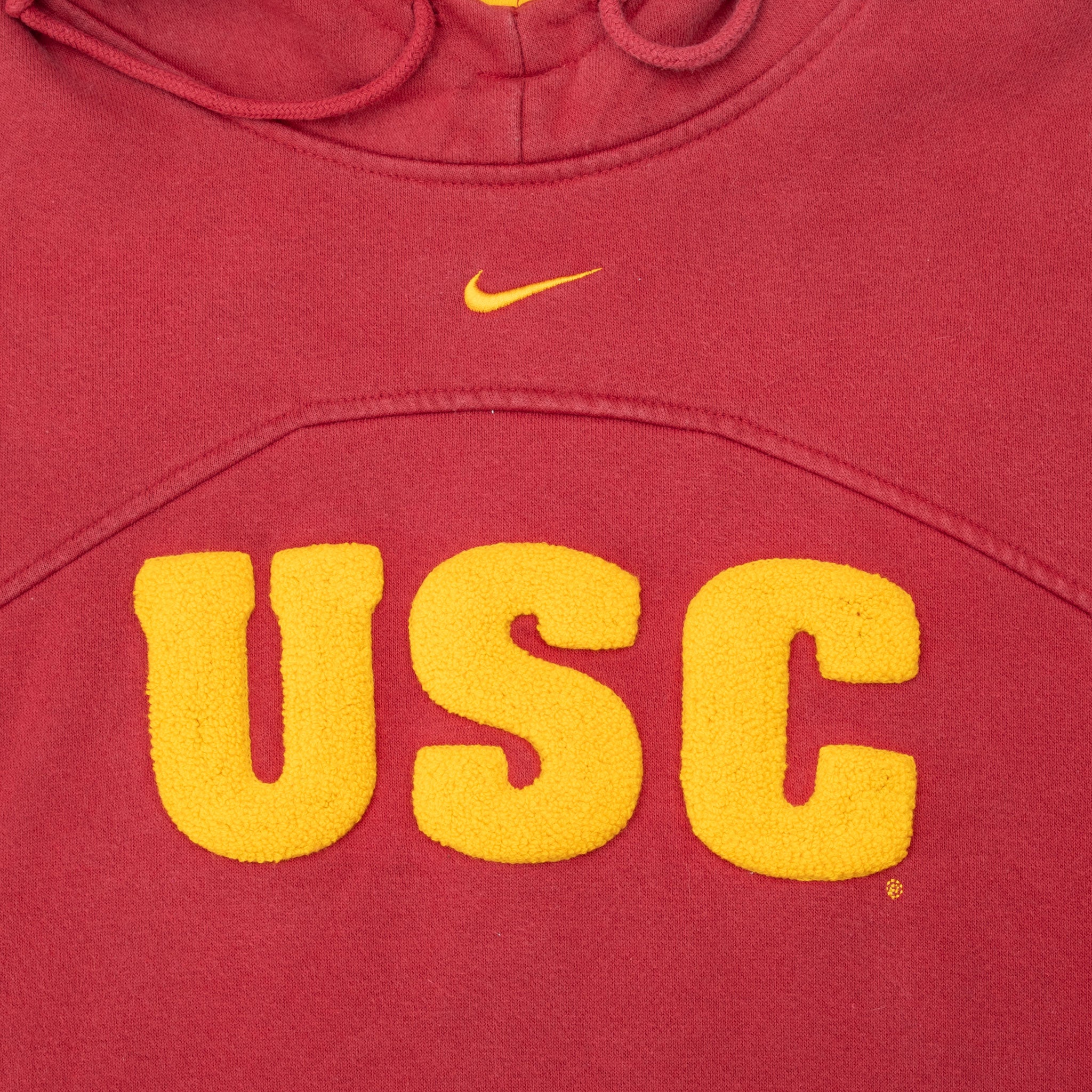 Vintage Ncaa Nike Usc Trojans Hoodie Sweatshirt 1990S Size Medium