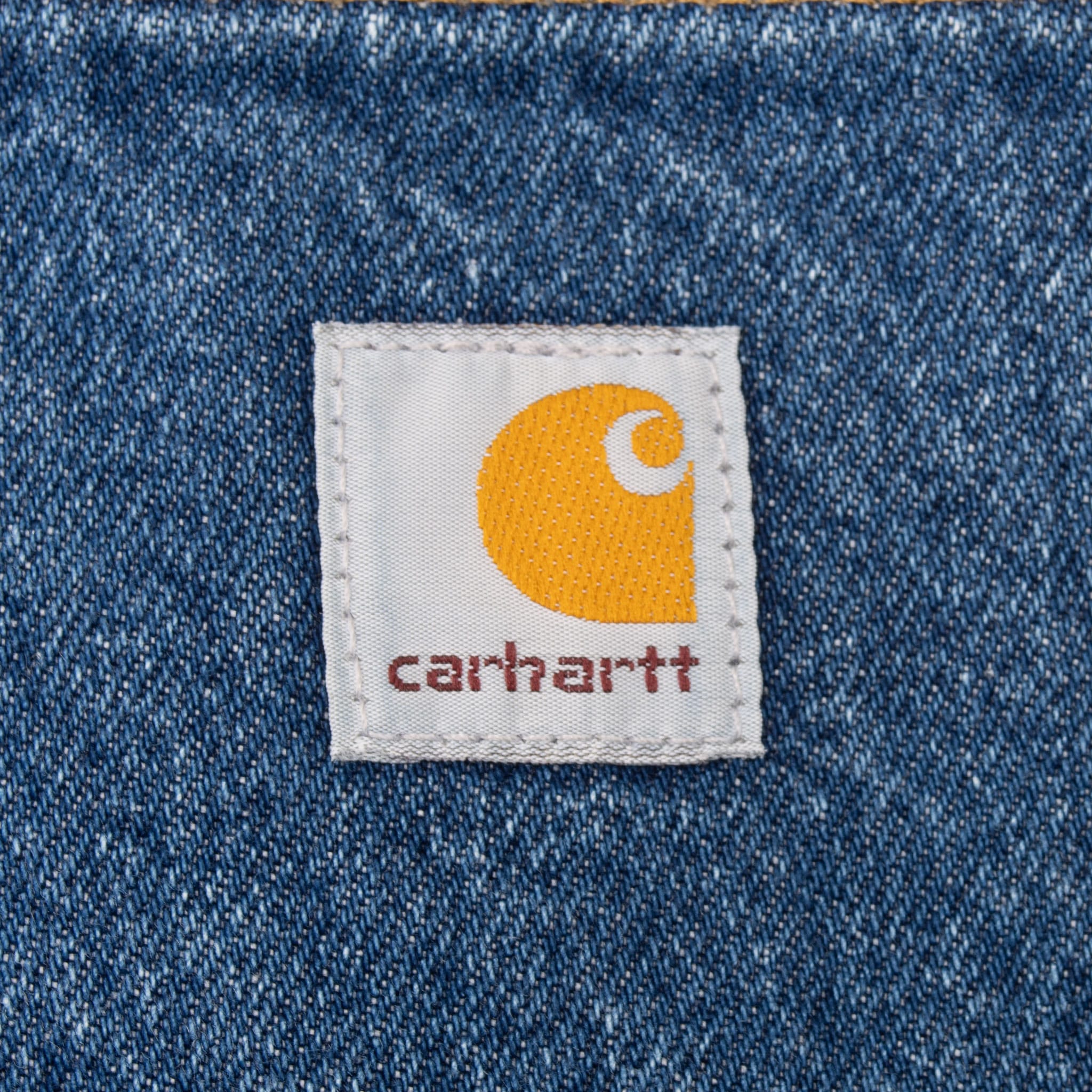 Vintage Carhartt Double Knee Carpenter Blue Jeans Leather Patch B73DST Size 37X30

Size On Tag 38X30 actual size 37X30





