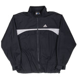 Vintage Adidas Black Windbreaker Jacket 1990S Size Medium