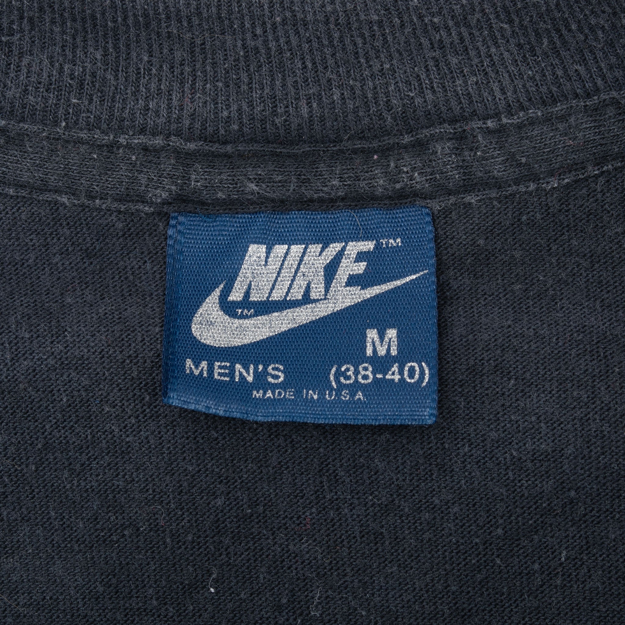 Vintage Nike Big Swoosh Black Tee Shirt 1980S Size Medium Made In Usa With Single Stitch Sleeves

Blue Label