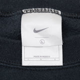 Vintage Black Nike Classic Small Swoosh Sweatshirt 2000s Size Large