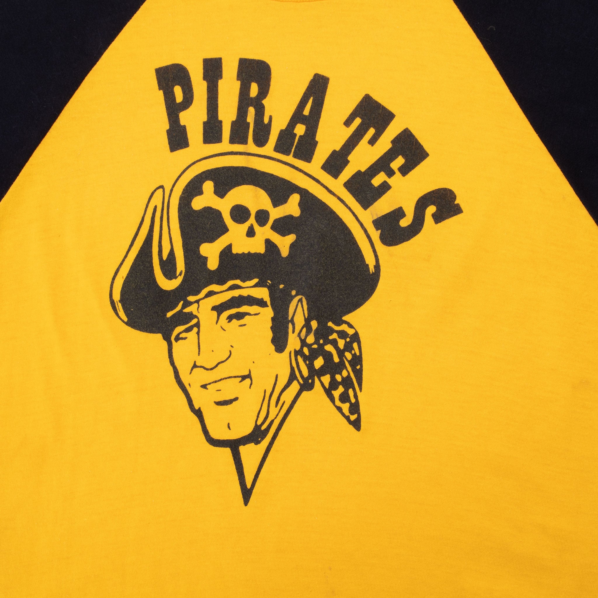 VINTAGE MLB PITTSBURGH PIRATES RAGLAN TEE SHIRT 1970S SMALL