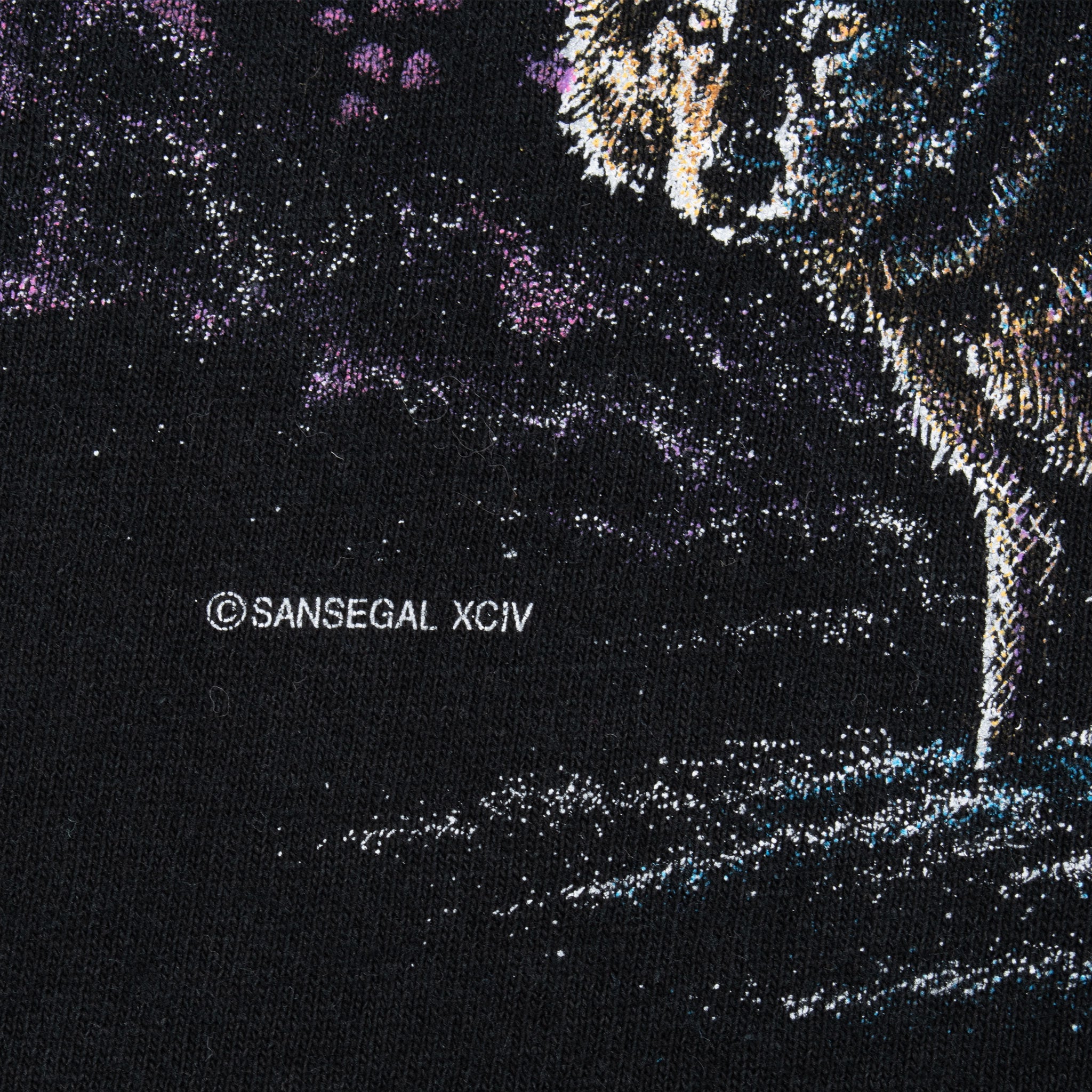 Vintage Animal Print Eagle Wolf Mammoth Lakes Tee Shirt 1994 Size Medium