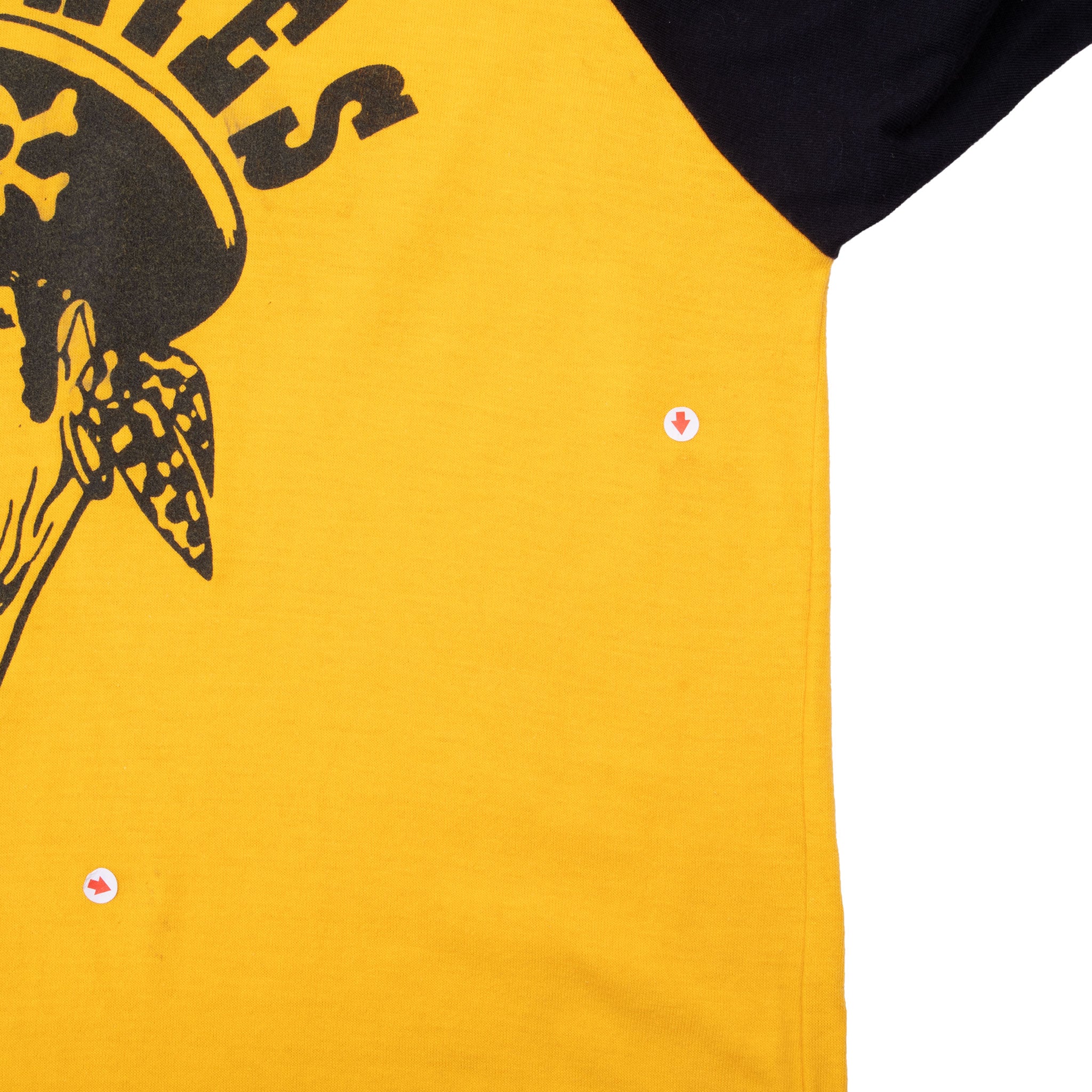 VINTAGE MLB PITTSBURGH PIRATES RAGLAN TEE SHIRT 1970S SMALL