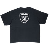 Vintage Nike NFL Oakland Raiders Black Tee Shirt 1990S Size 2XL