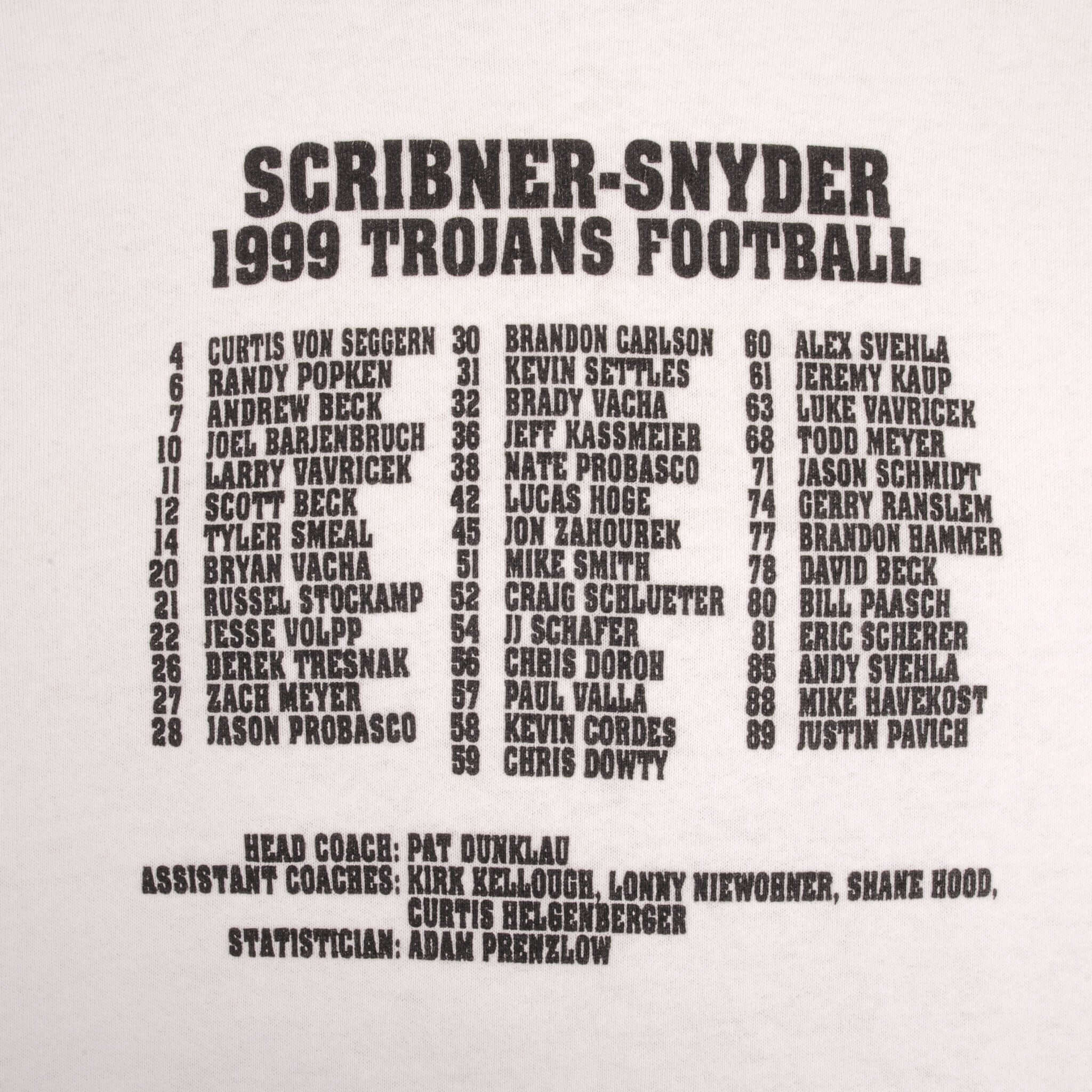 Vintage Ncaa Nebraska State Scriber Snider Football Playoff 1999 Sweatshirt Size XL