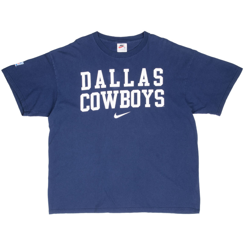 Vintage Nike Nfl Dallas Cowboys Tee Shirt 1990S Size XL Made In Usa
