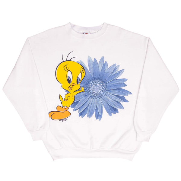 Vintage Looney Tunes Tweety Flower 1997 Sweatshirt Size XL