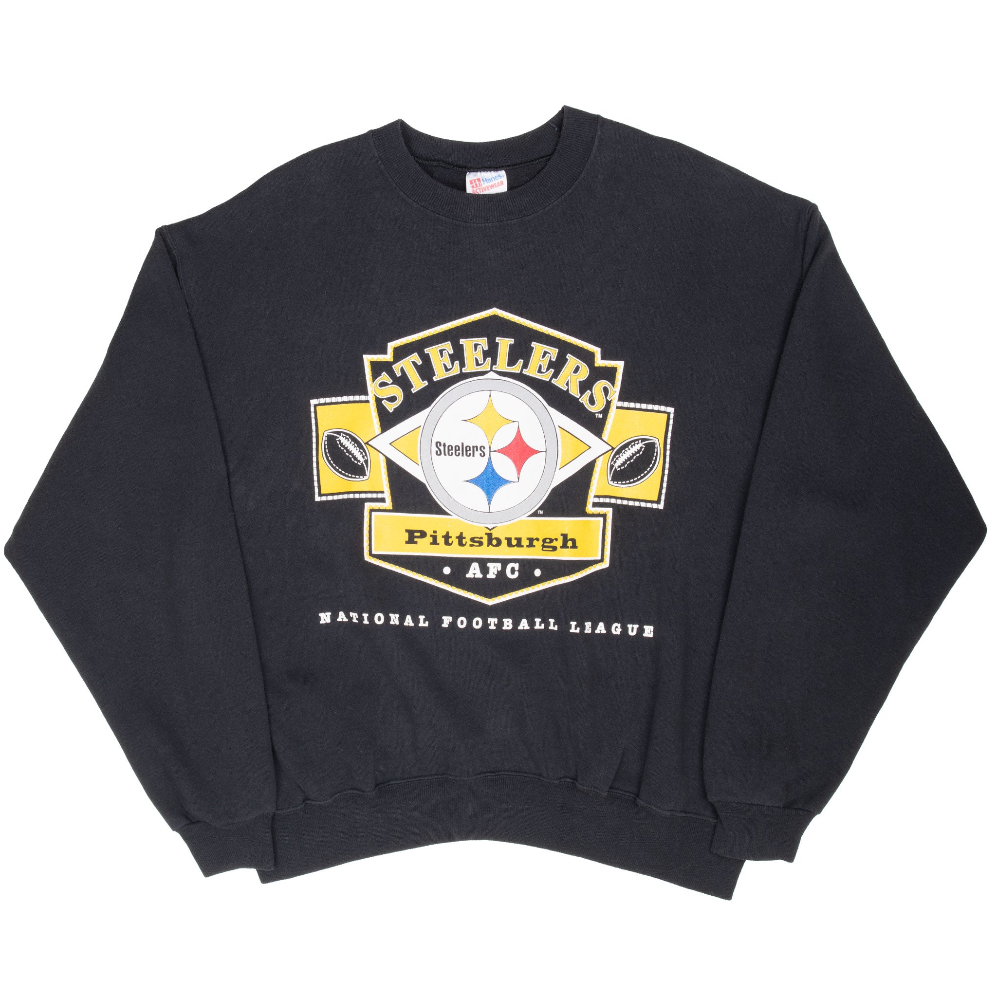 Vintage Nfl Pittsburgh Steelers Sweatshirt 1990S Size 2XL Made In Usa