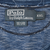 Polo by Ralph Lauren XXL neck label on blue striped fabric
