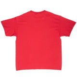 Vintage Nike Big Swoosh Red Tee Shirt 1990S Size XL Made In Usa
