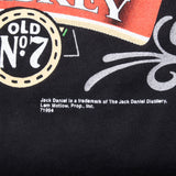 Vintage Jack Daniels Tennessee Whiskey Tee Shirt 1990S Size XL With Single Stitch Sleeves