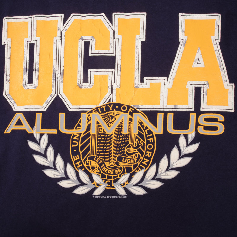 Vintage UCLA University of California Los Angeles Alumnus Tee Shirt 1990S Size Large Made In USA With Single Stitch Sleeves