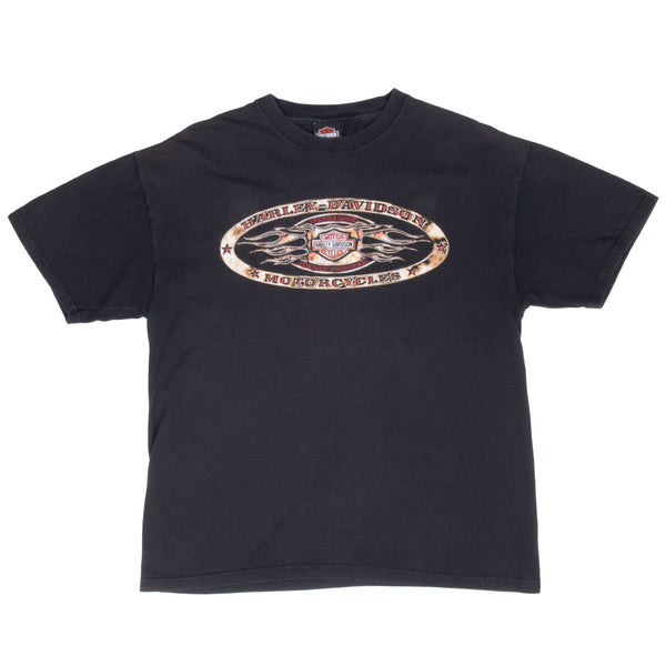Vintage Harley Davidson Kansas Tee Shirt 2009 Size Large Made In Usa