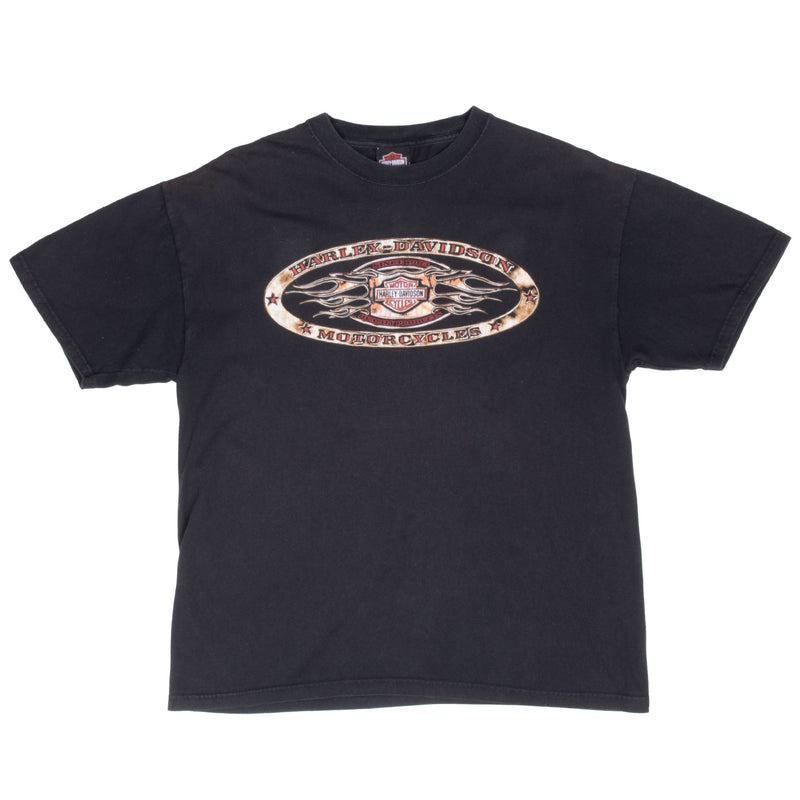 Vintage Harley Davidson Kansas Tee Shirt 2009 Size Large Made In Usa