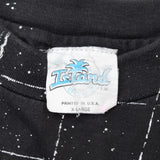 Vintage Cayman Islands All Over Print Tee Shirt 1990S Large Made In Usa With Single Stitch Sleeves