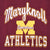 Close-up of Maryknoll Spartans Athletics graphic in white and gold
