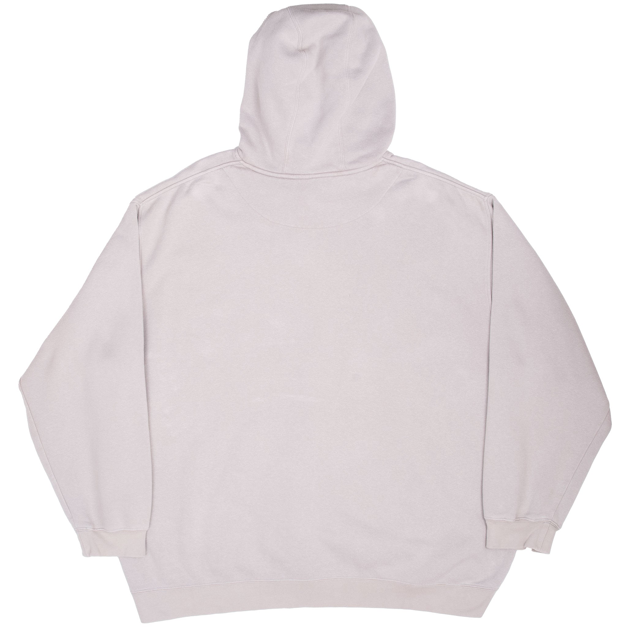 Vintage Nike Spellout Swoosh Beige Hoodie Sweatshirt 2000S Size 2XL