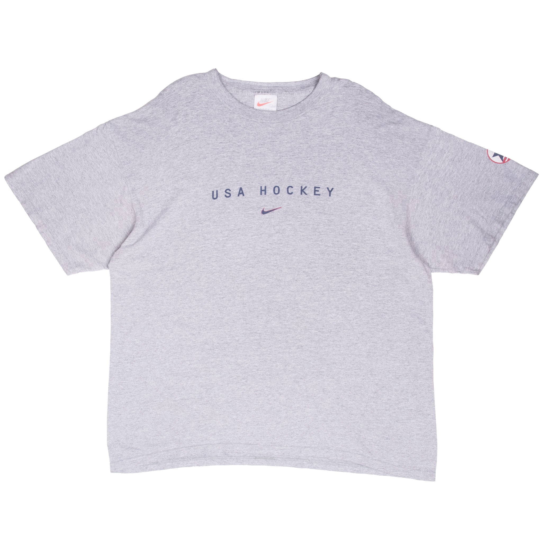 Vintage Nike Hockey Team Tee Shirt 1990S Size Large Made In Usa