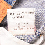 Beautiful Indigo Levis 501 Jeans Made in USA with a medium blue wash.  Size on Tag 28X30  ACTUAL SIZE 28X30  Back Button #544